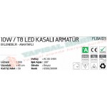 Fujika 10 Watt T8 Led Kasalı Armatür