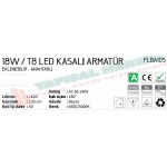 Fujika 18 Watt T8 Led Kasalı Armatür