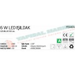 Fujika 6 Watt Led Işıldak