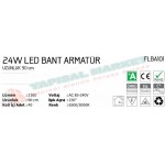 Fujika 24 Watt Led Bant Armatür