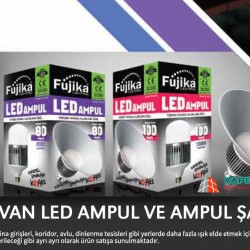 Fujika 100 Watt Yüksek Tavan Led Ampü ve Şapkası